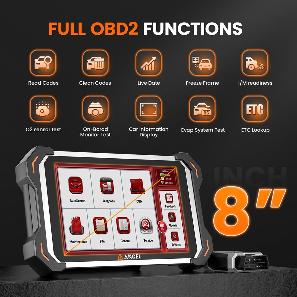 Ancel DS600 BT OBD2 Scanner Full System Diagnostic Tool ECU Coding Active Test