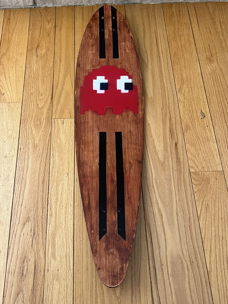 Skateboard Longboard Deck  40” Pac-Man