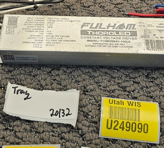 (QTY 2) Fulham ThoroLED T1UNV024V-100LE: Constant Voltage Driver Replacement