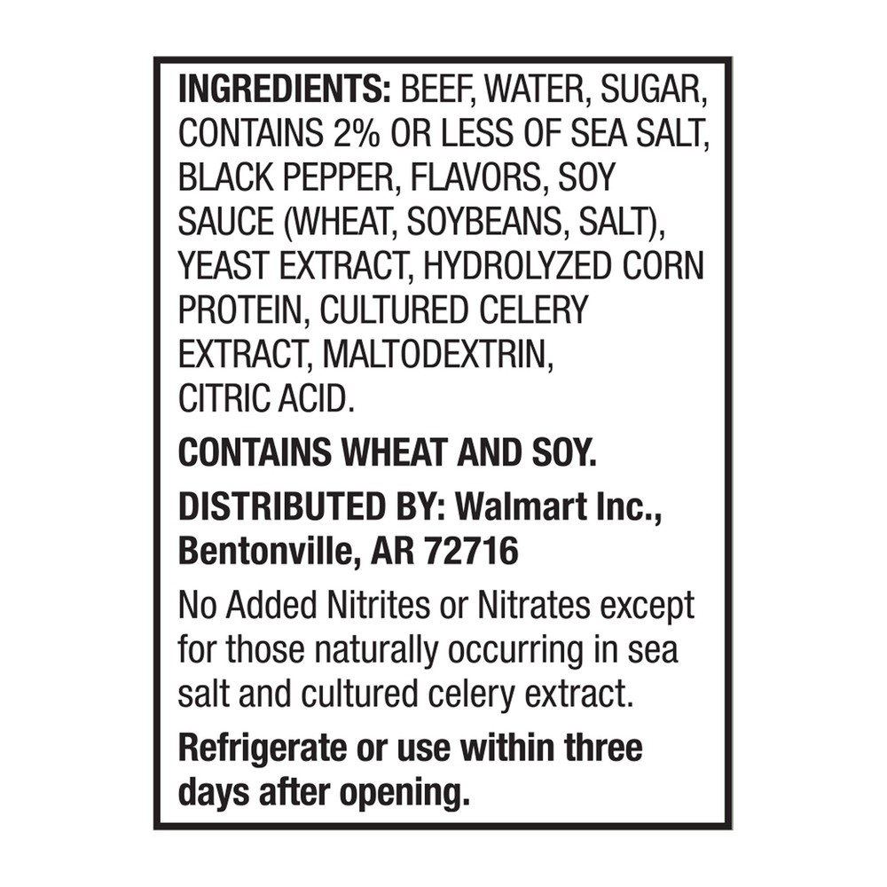 Great Value Peppered Beef Jerky Value Pack, 10 oz