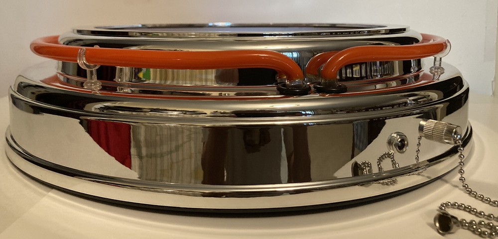 Dr Pepper logo neon wall clock