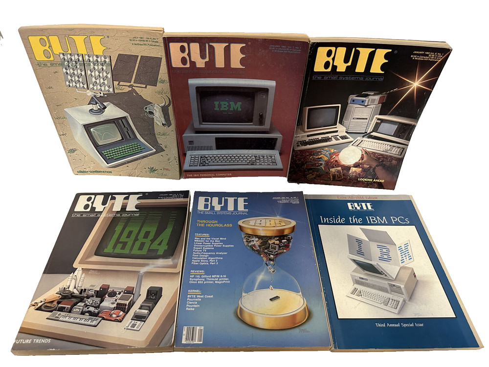 BYTE Small Systems Journal lot 1980s vintage early computers IMB Apple Mac PC