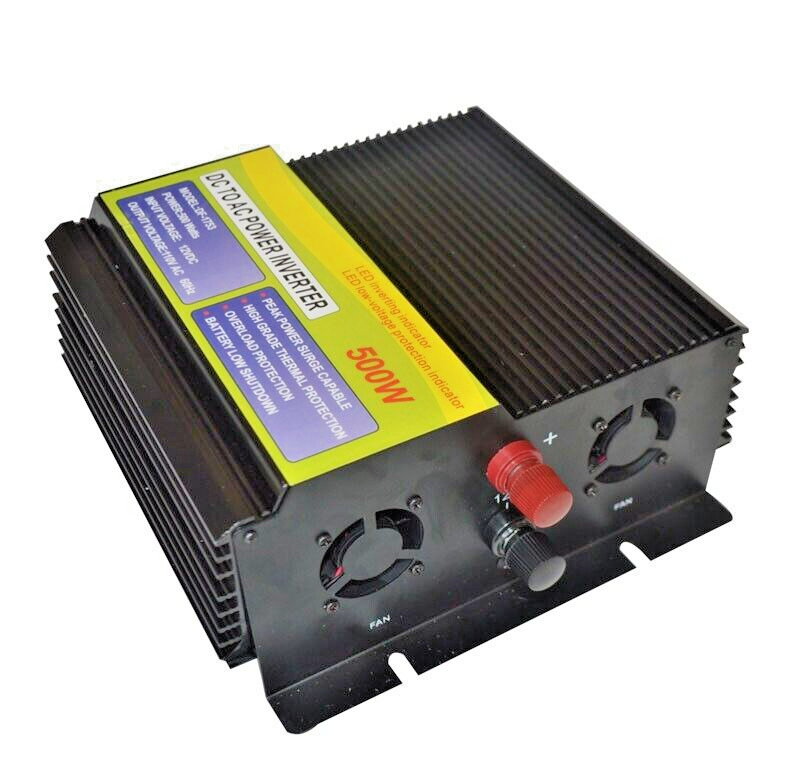 500W DC to AC Power Inverter Voltage Source Inverter LED interting Indicator