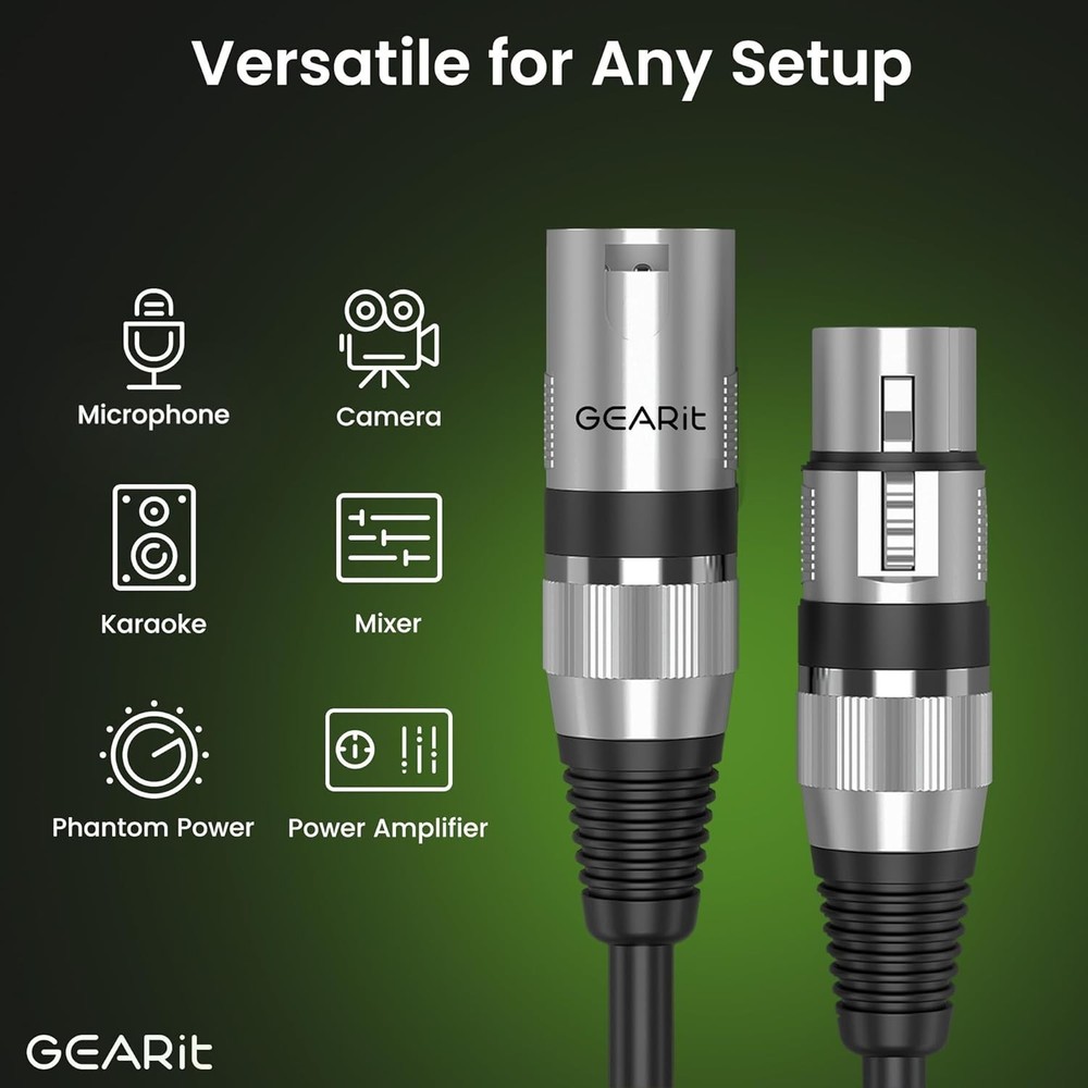 Versatile XLR Cable for Recording Studio