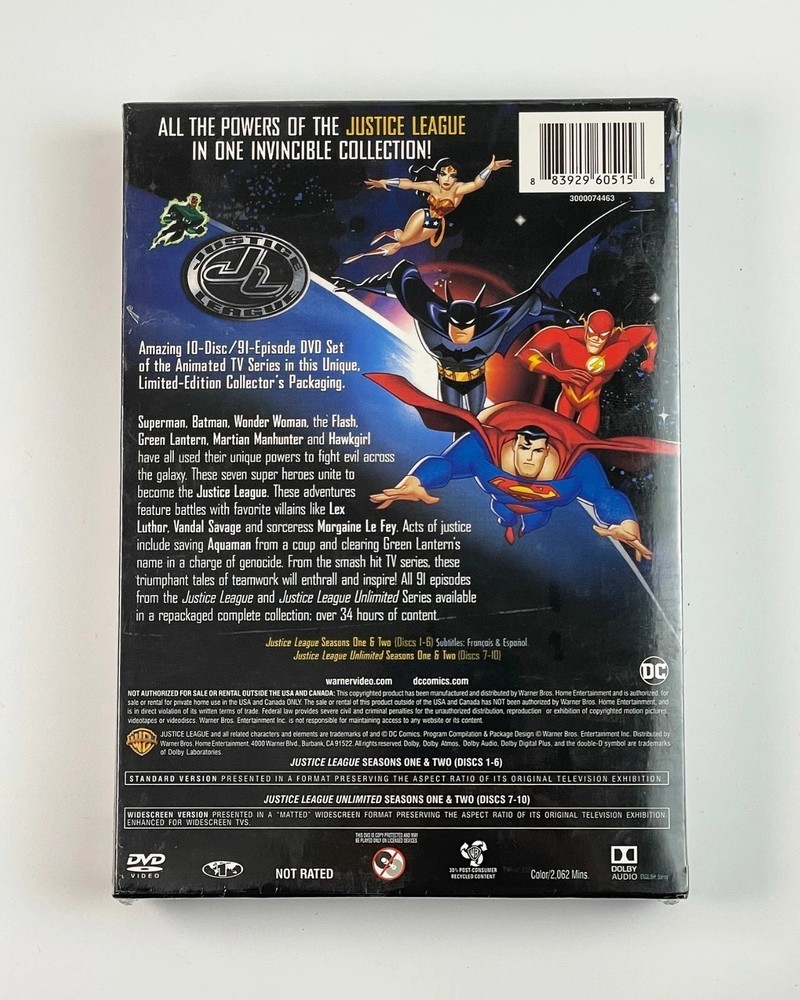 Justice League The Complete Series (DVD, 10-Disc, Box Set)