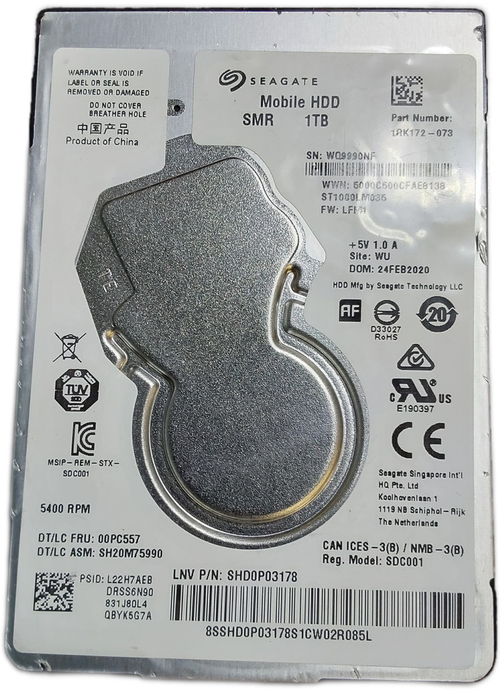 Seagate Mobile ST1000LM035 1TB 2.5" SATA III HDD
