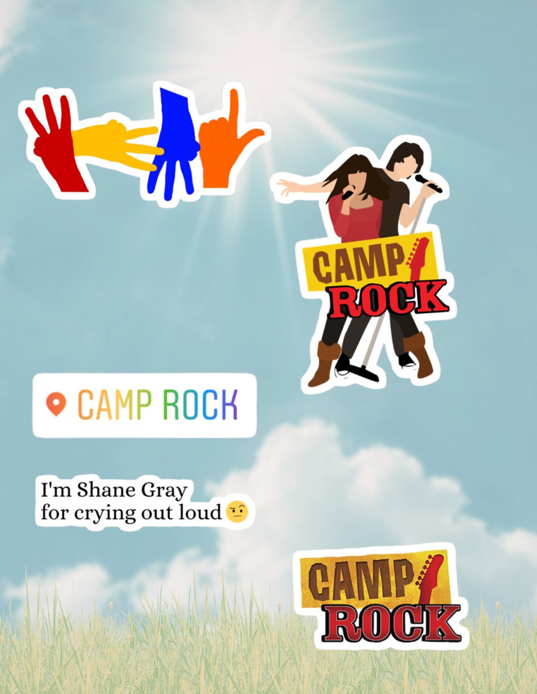 Camp Rock Movie 4pc Sticker Pack