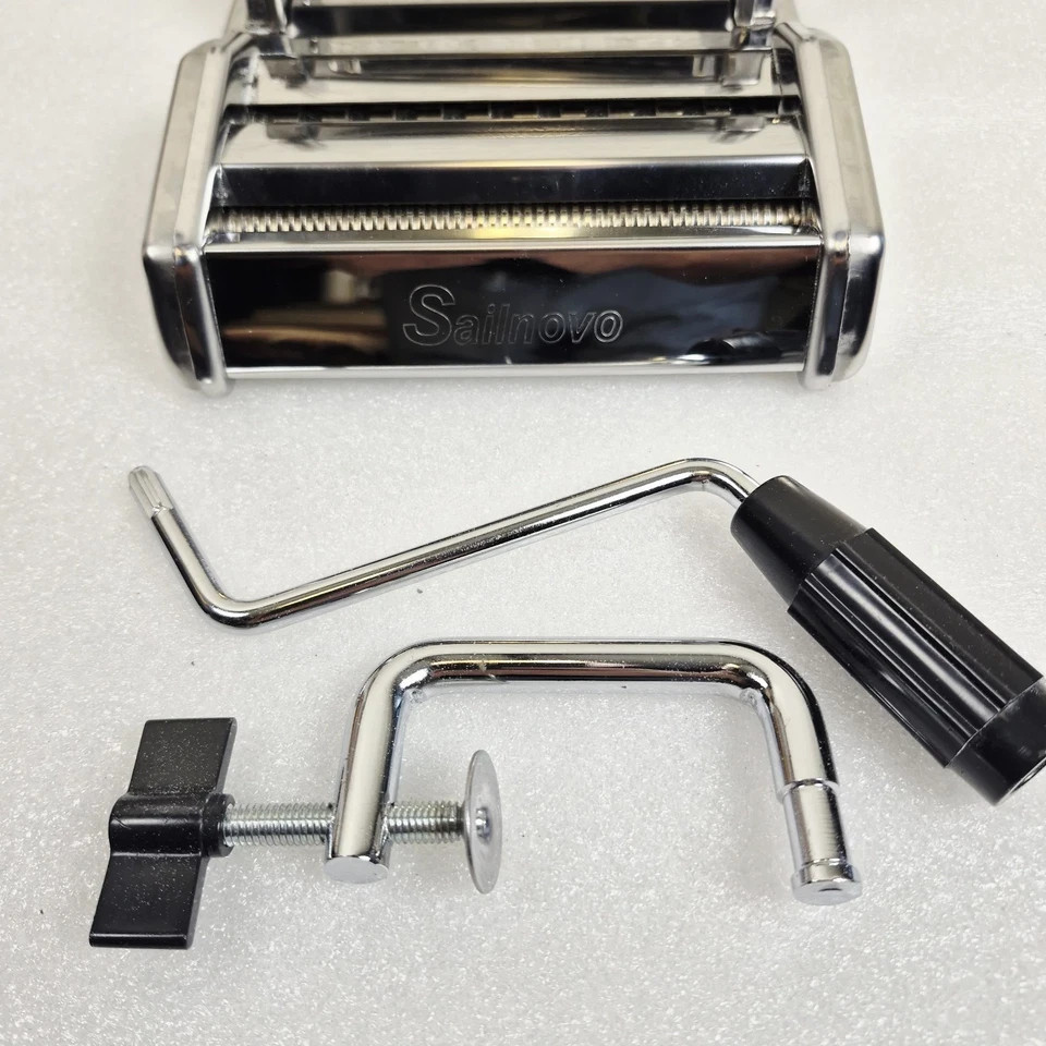 Sailnovo Pasta Maker Machine 150 Roller Pasta Maker, 7 Adjustable Thickness