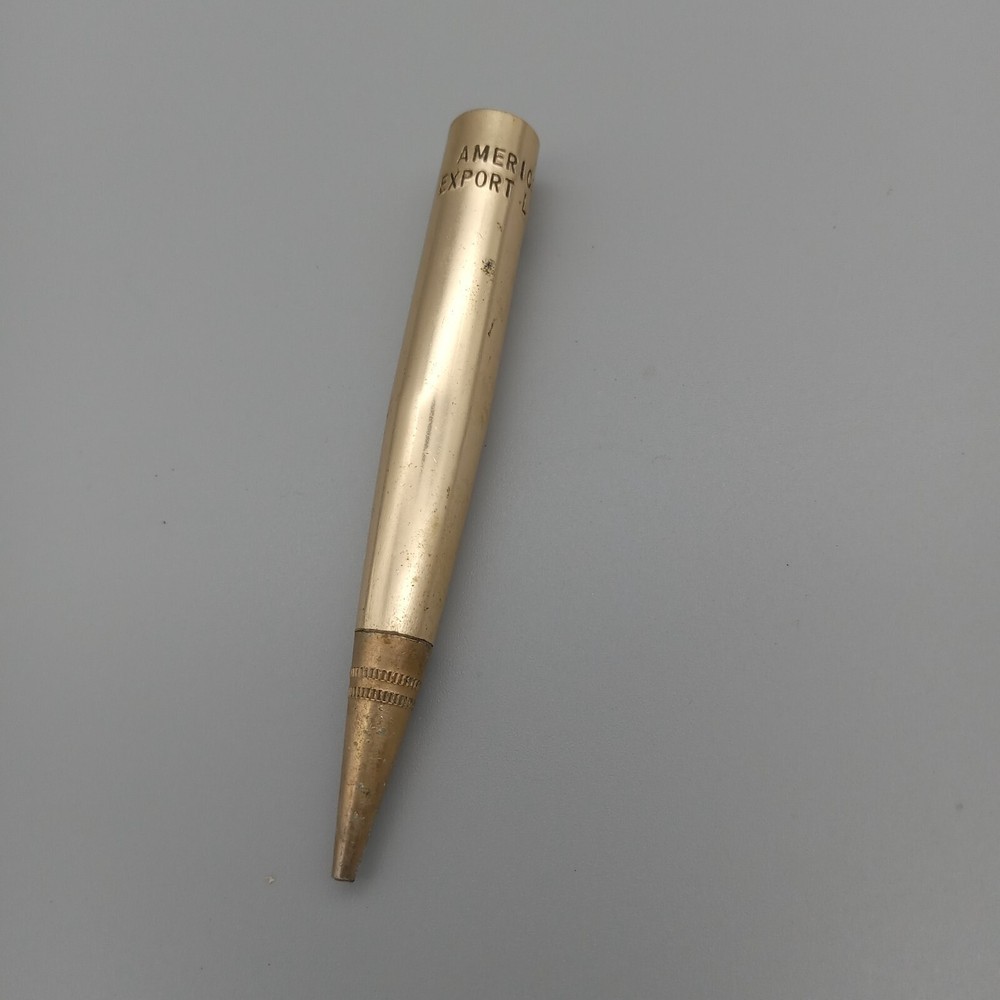 American Export Lines *BROKEN* Mechanical Pencil WRITING HALF Gold Tone