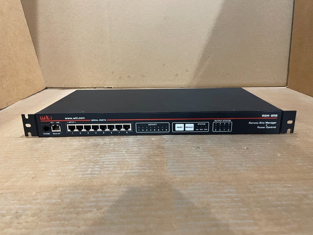 WTI RSM-8R8-1 Remote Site Manager with Power Control PDU Interface
