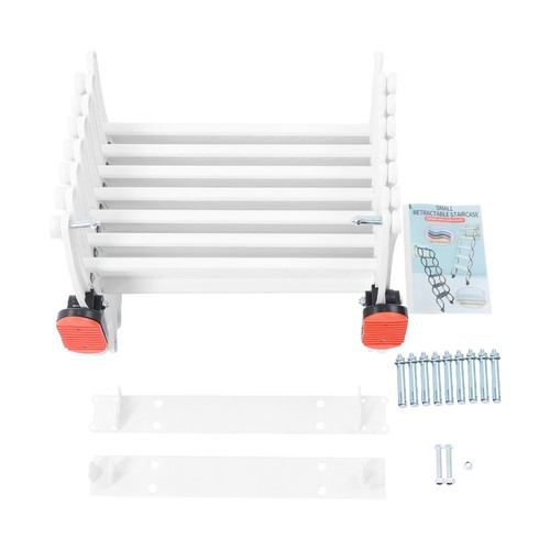 Ladder Telescoping Step Folding Ladders Retractable Folding Stair Wall Mounted