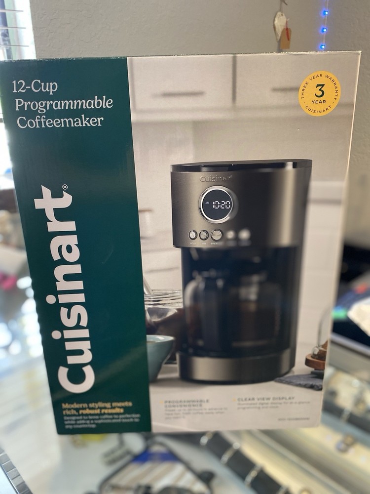 Cuisinart Stainless Steel 12-Cup Coffee Maker, Programmable Brew Machine