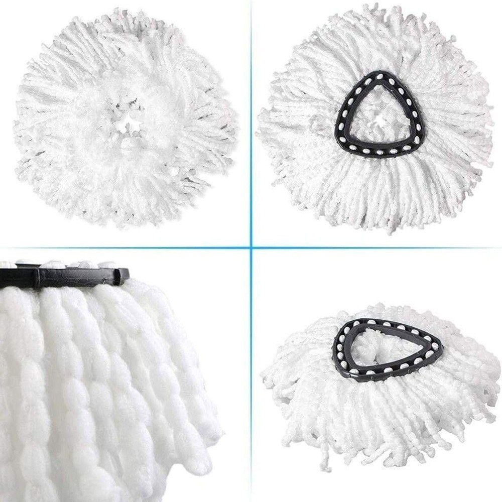 4x Replacement Microfiber Mop Head Easy Clean Wring Refill For O-Cedar Spin Mop