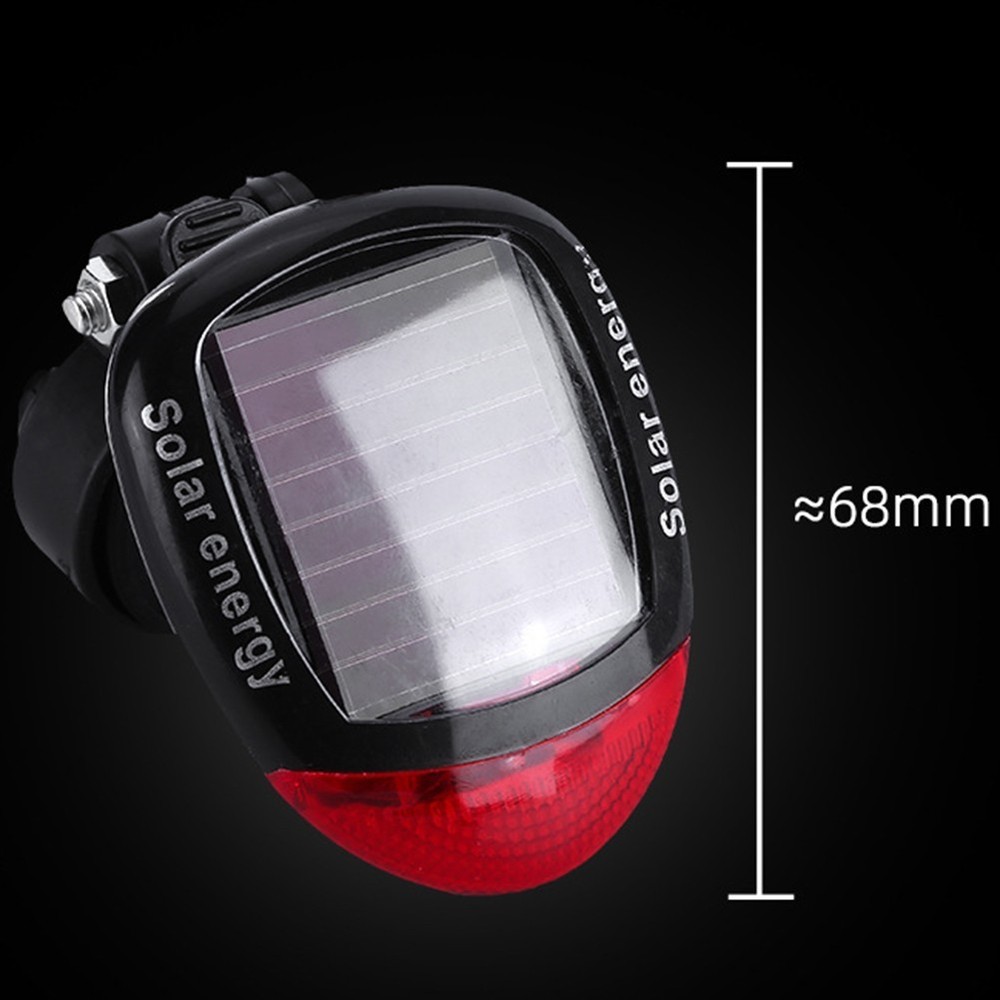 Sustainable Cycling Solution LED Solar Bicycle Tail Light with 2 Modes