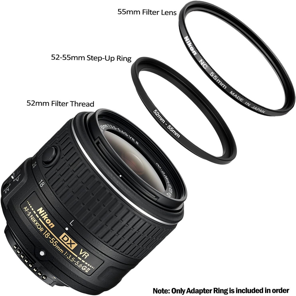 Step-Down Adapter Ring 58Mm Lens to 46Mm Filter Size
