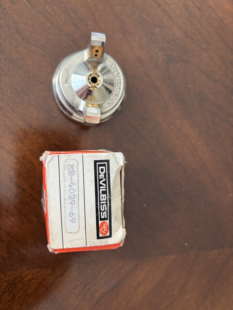 Genuine DeVilbiss Air Cap w/Retaining Ring MB-4039-69 (NOS)