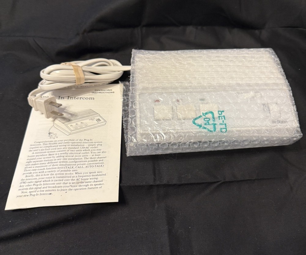 Nutone IM-110WH plug in intercom NEW Open Box