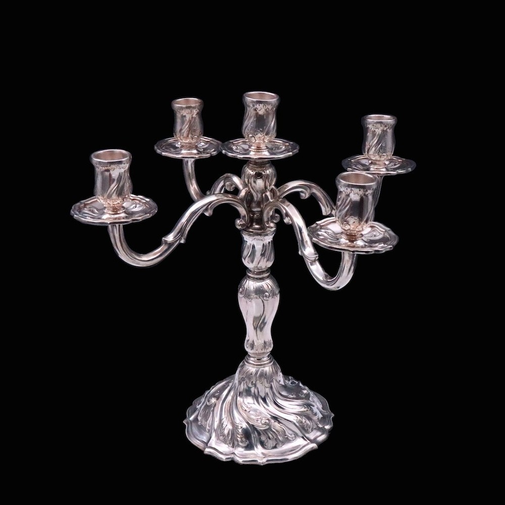 Danish Silver Five-Light Candelabra - 1933.