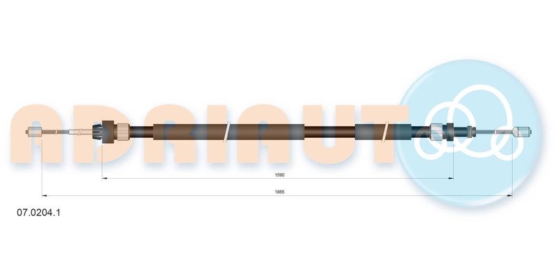 Cable Pull, parking brake ADRIAUTO 07.0204.1