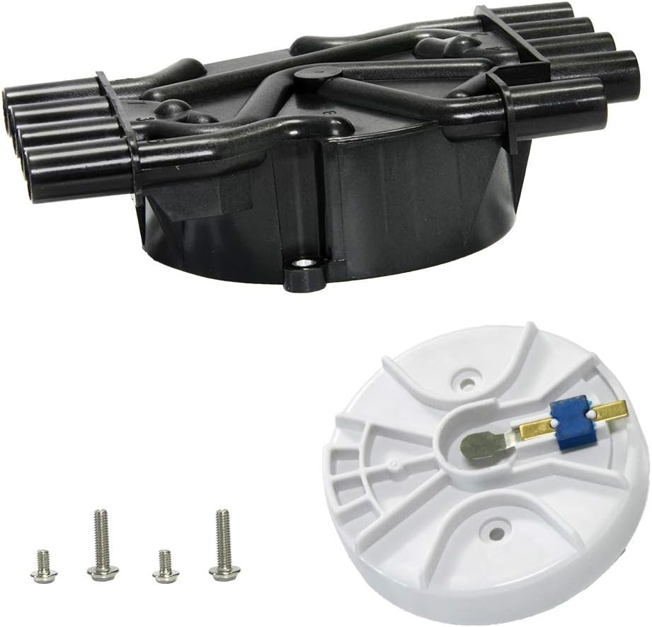 Ignition Distributor Cap and Rotor Kit Compatible with Chevy GMC Ca... Fast Ship