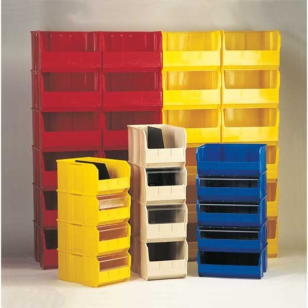 Quantum Storage Systems Qus260bl Hang & Stack Storage Bin, Polypropylene, Blue,