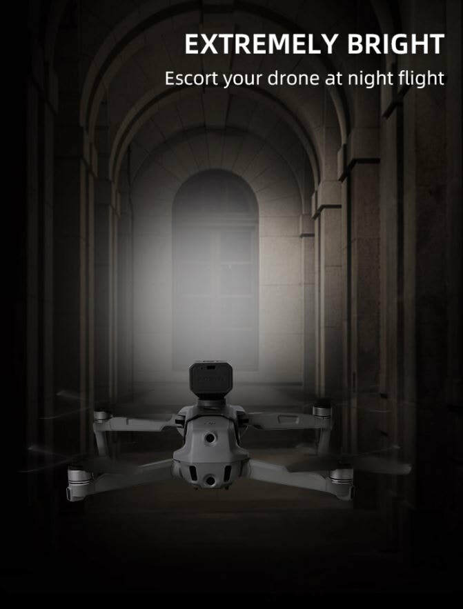 Night Flying Light & Mounting Bracket for DJI Mavic Pro