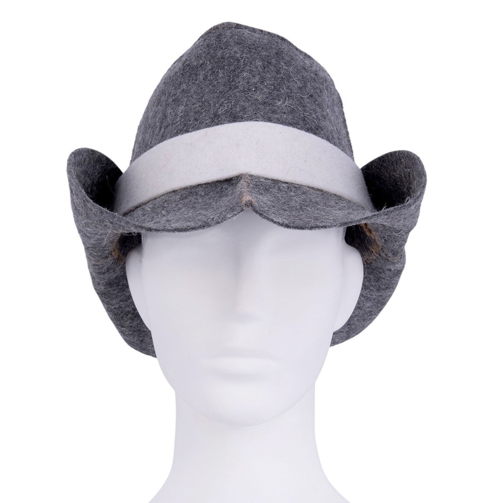 Cowboy Hat Sauna Hat Russian Banya Wool Blend Hat Шапка для Бани