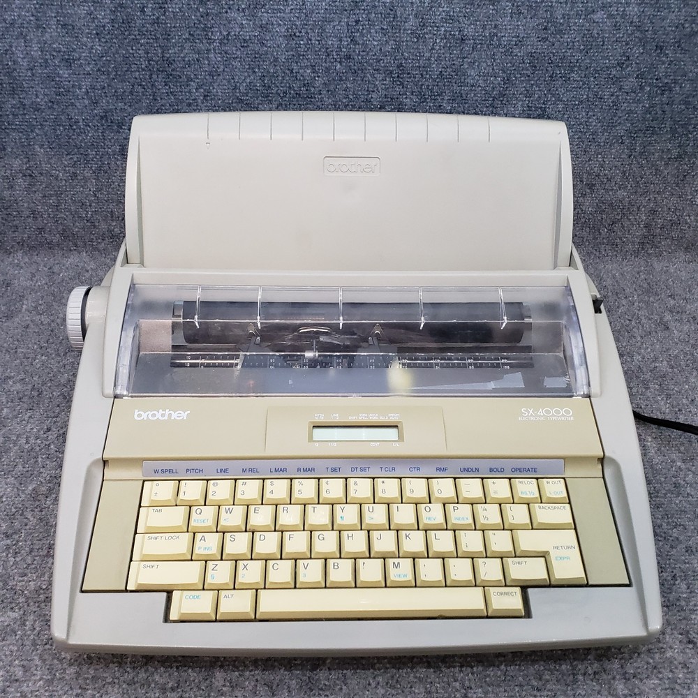 Brother SX-4000 LCD Digital Display Electronic Typewriter Tested