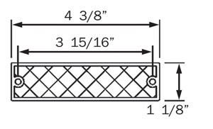 (4) Red Thinline Self Adhesive/Screw Mount Reflectors, Optronics, RE-15 series