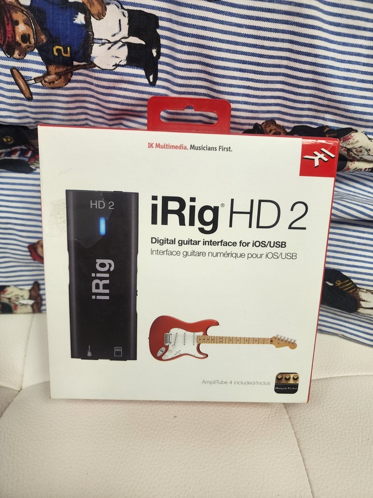 IK Multimedia iRig HD 2 Studio Quality Guitar Audio Interface for iOS/MAC/PC B4