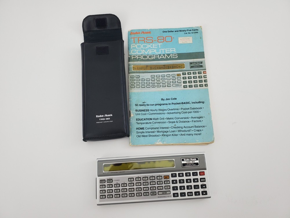 Radio Shack TRS-80 Pocket Computer Case Program Instruction Booklet