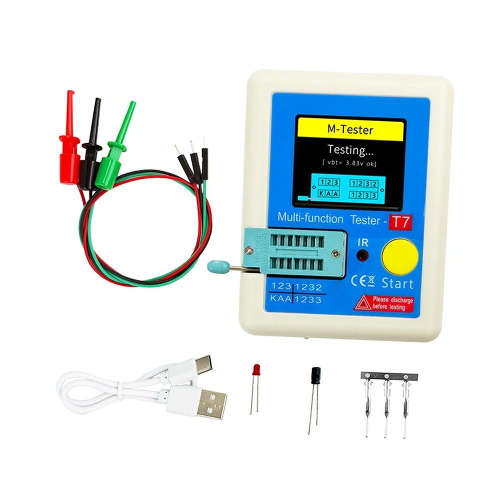 Meter Transistor Meter Colorful Display TFT for Npn Resistor Triode