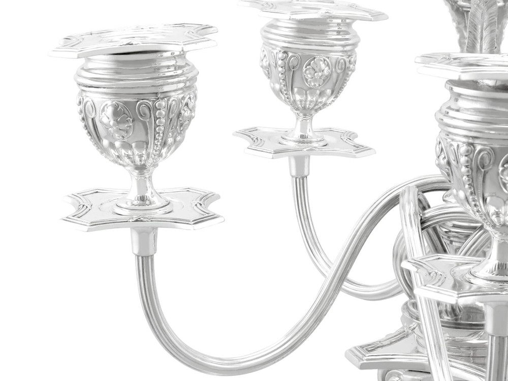 Antique German Silver Candelabra
