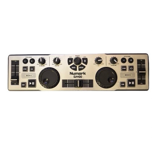 Numark DJ2GO Portable USB DJ Controller – Compact 2-Deck DJ Mixer