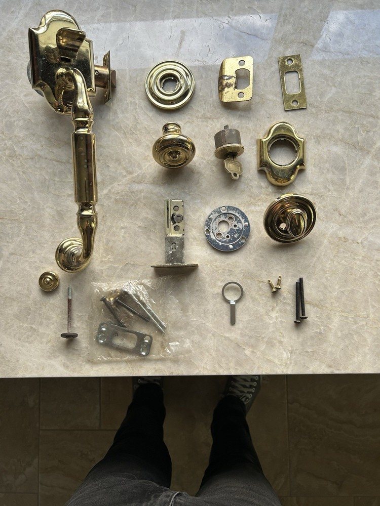 Brass Baldwin Front Entry Lockset