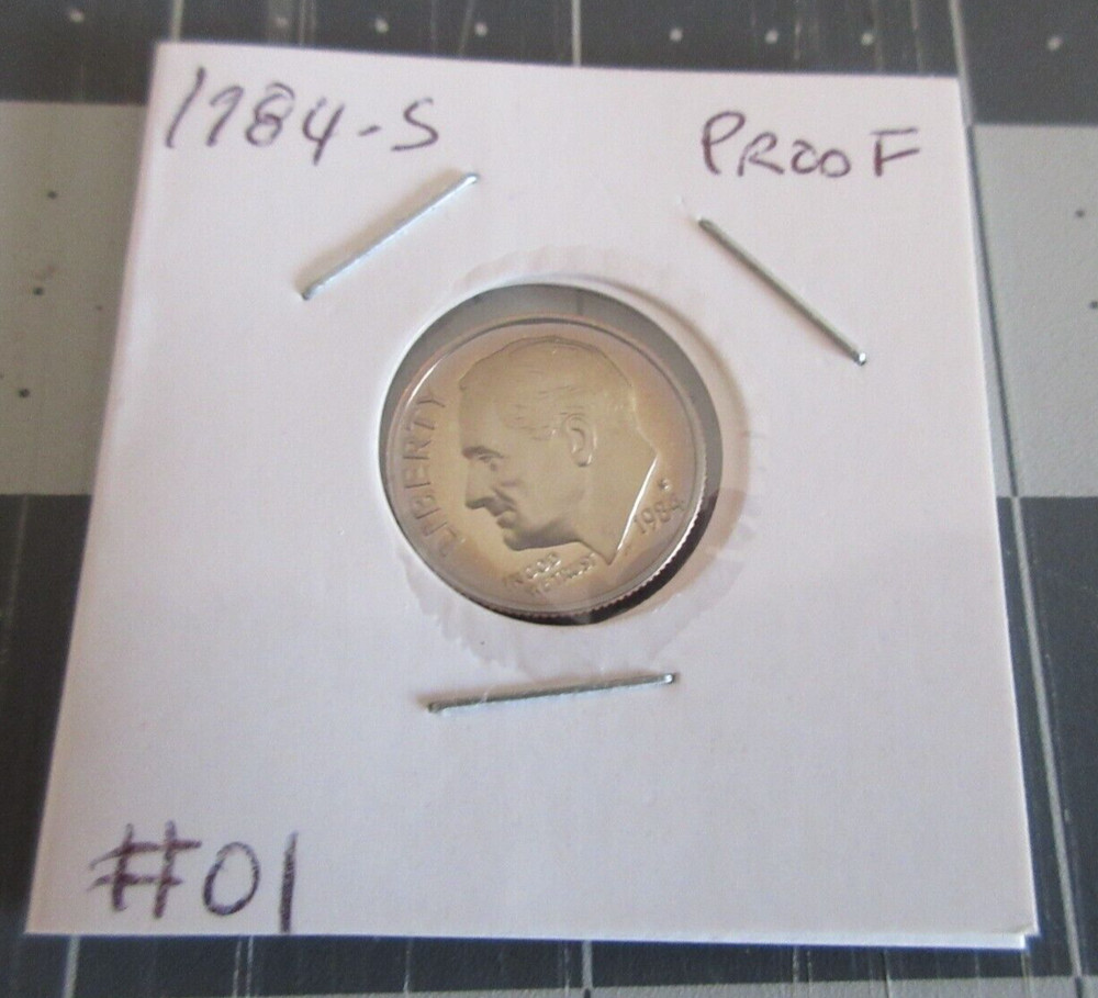 1984-S San Francisco Mint Proof Clad Roosevelt Dime