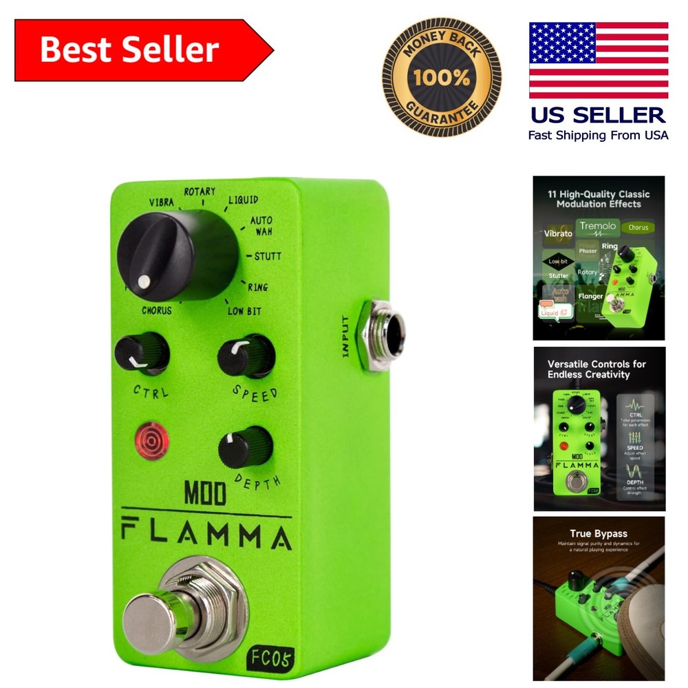 Versatile FC05 Mini Modulation Pedal with 11 Effects for Dynamic Performances