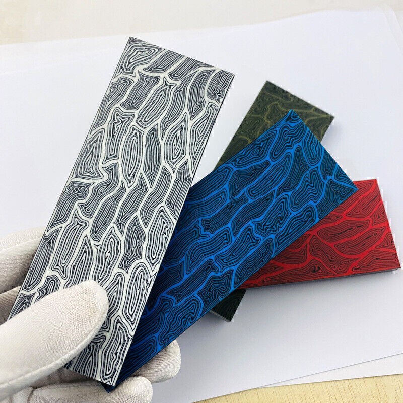G10 Knife Handle Material DIY Handle Composite Material Damascus Pattern Patch