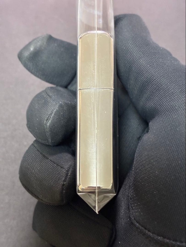 Zippo Fire Etching Engraved Silver One Sided Processing Lighter Regular Japan