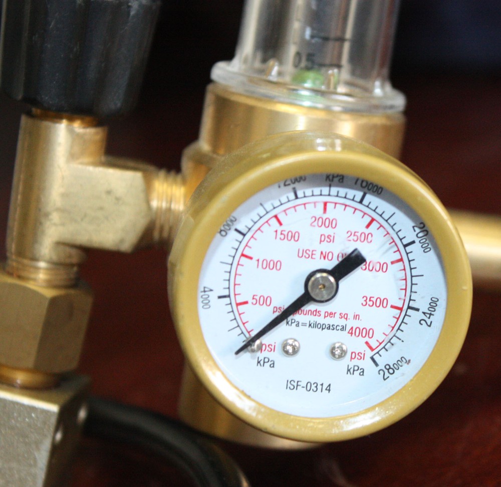 2x Hydroponics CO2 Regulator Flow Meter Control Extoic Injection System