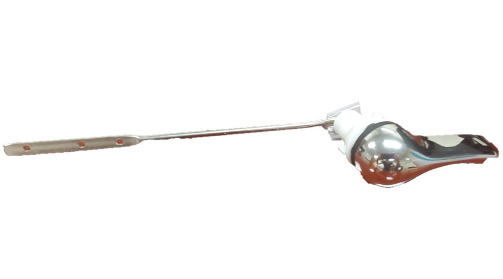 3-inch Front Mounted Flush Handle, Chrome (7.5-inch steel rod)
