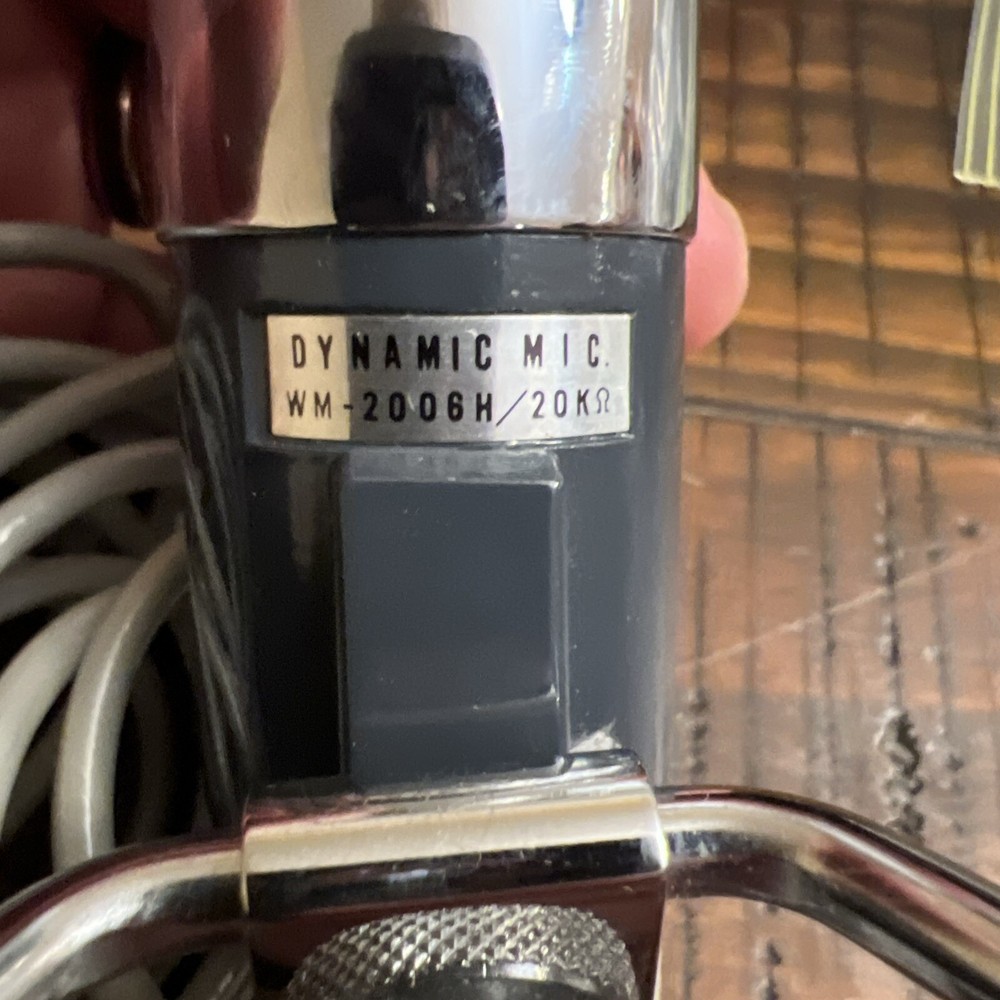 Vintage DYNAMIC MICROPHONE WM-2006H/20K On Stand Working Well