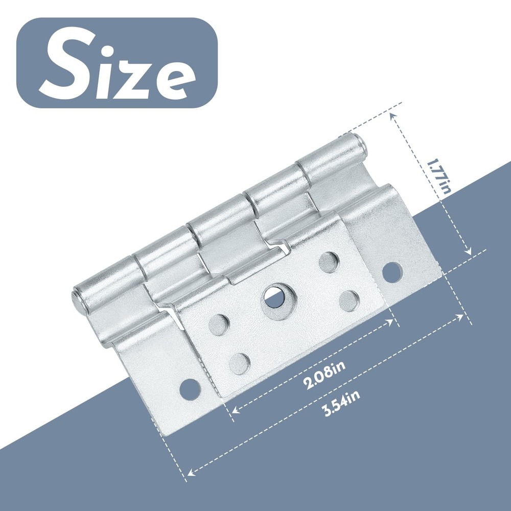 3 Pack Door Hinges for Combination Doors Replacement Elixir Mobile Silver