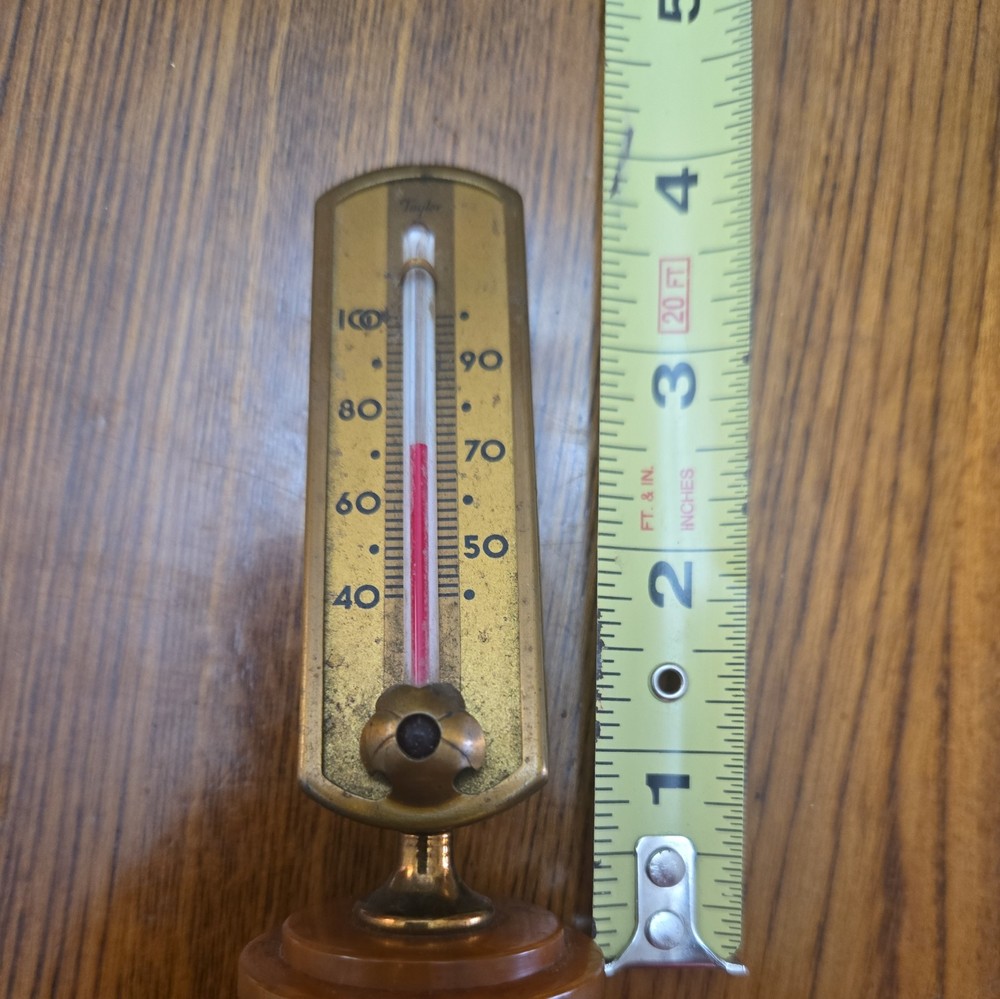 Vintage Taylor Desk Thermometer with bakelite base