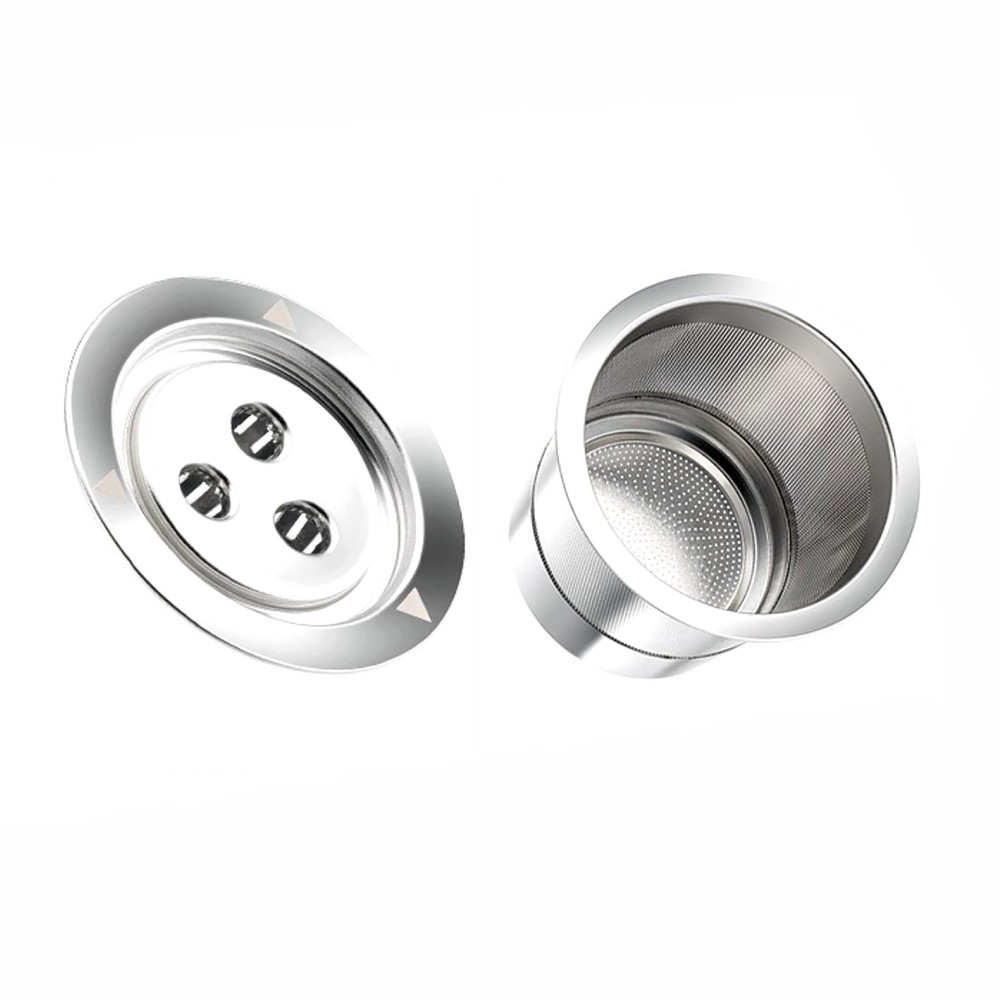 Silver Stainless Steel Capsule Filter Shell Accessory For Ninja Coffee Machine