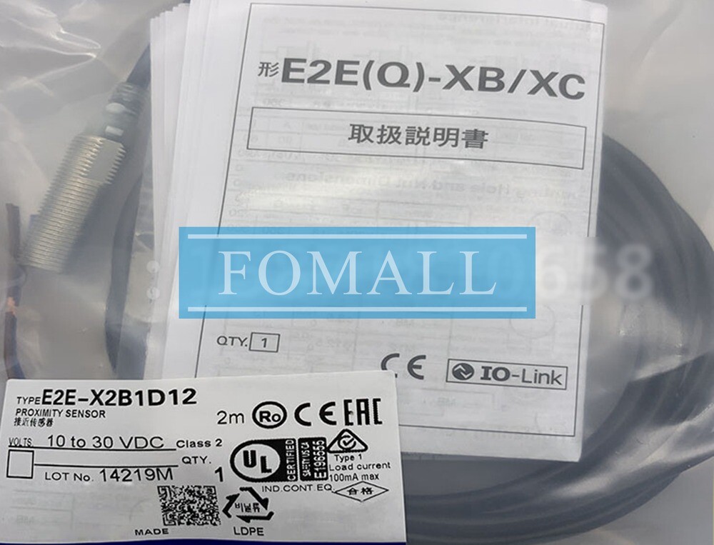 1Pcs New For OM Proximity switch sensor E2E-X2B1D12 2m