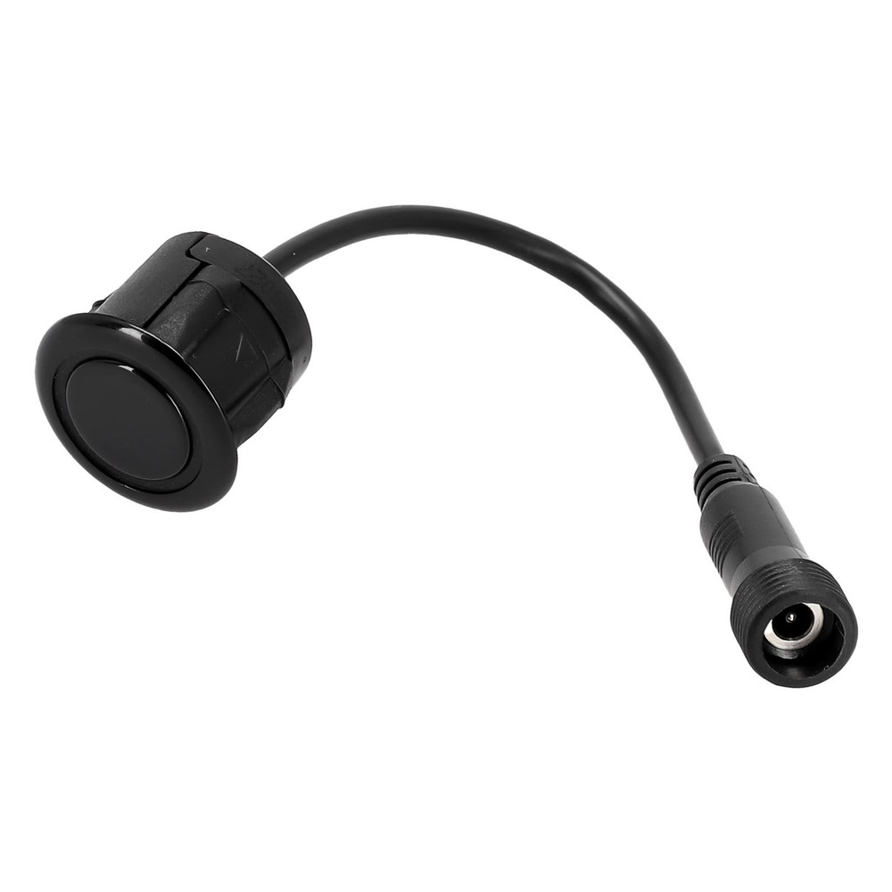 Black Car Reverse Parking Sensor 18 5mm Cable Waterproof and Efficient