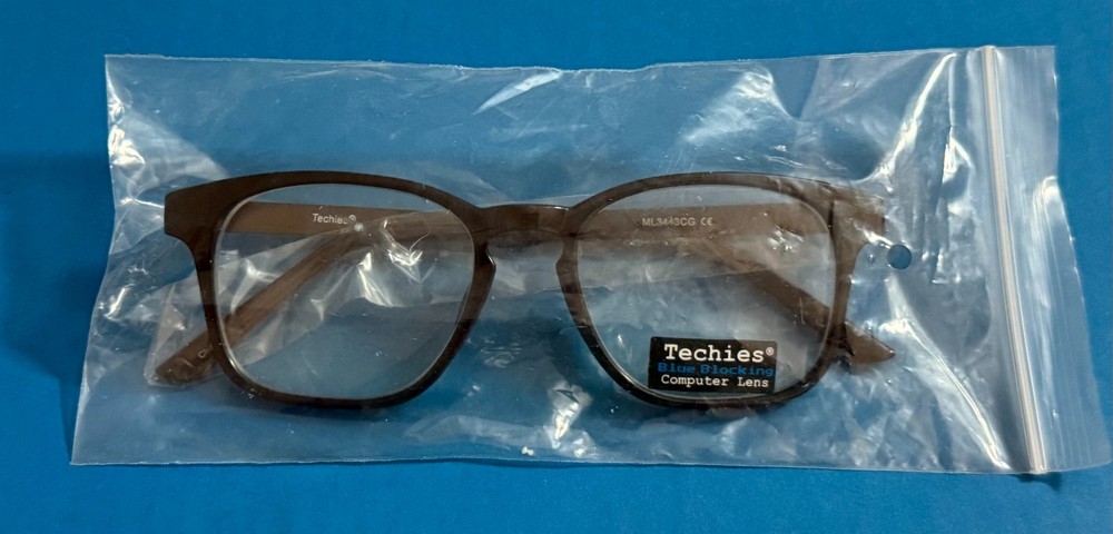 Techies Blue Light Blocking Computer Lens Glasses Black ML3443CG