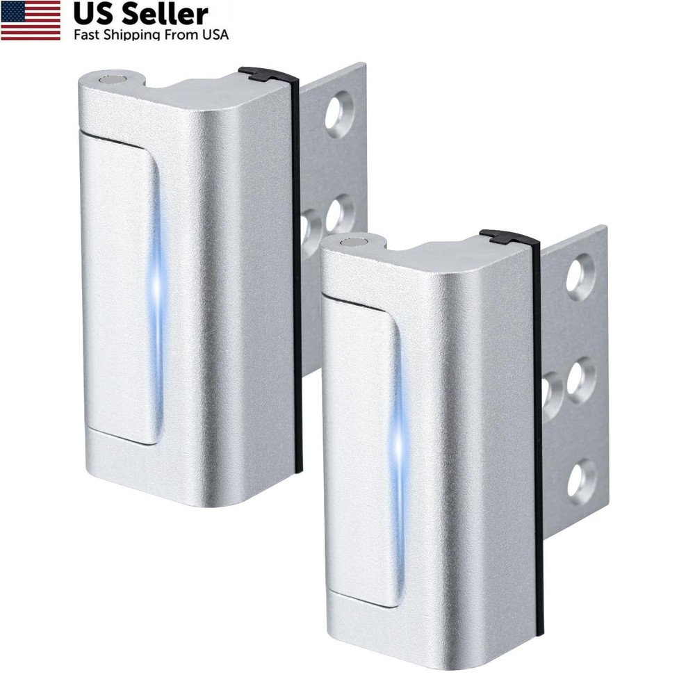 Husfunov 2 Pack Home Security Door Lock,Childproof 2Pack-Silver
