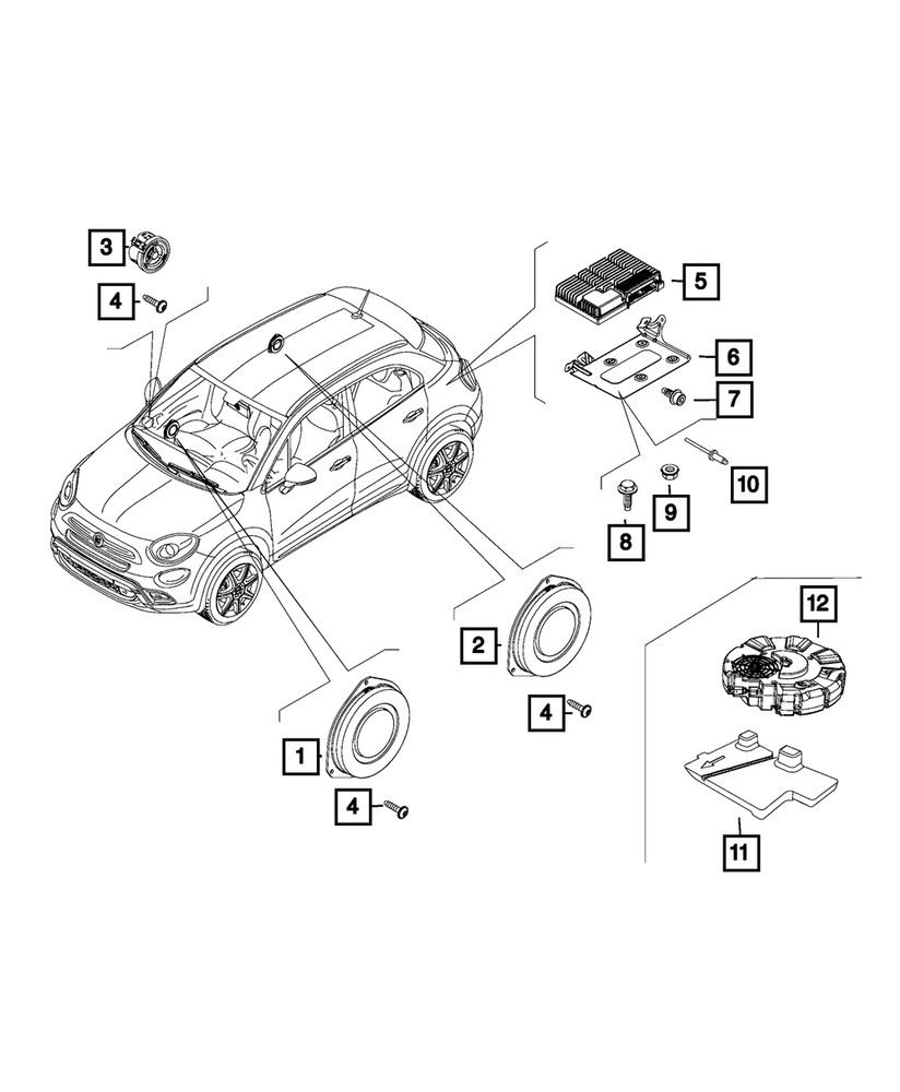 Genuine Mopar Uniside Insulator 68337165AA